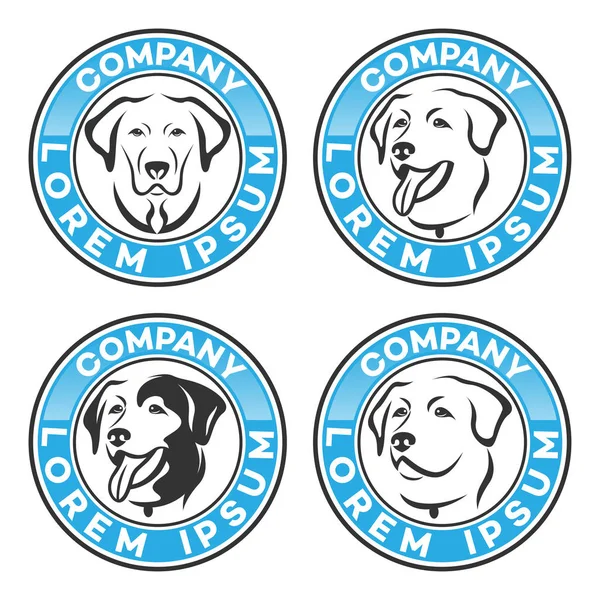 Logotipo do cão. Ilustração vetorial . —  Vetores de Stock