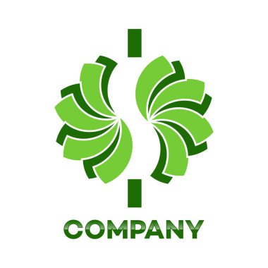 Soyut Doları Logo. Vektör çizim.