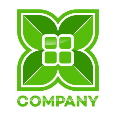 Emlak ve ağaç logo yaprakları