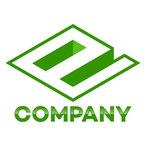 E empresa vinculado logotipo carta —  Vetores de Stock