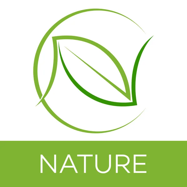 Nature and N company linked letter logo — Stock Vector