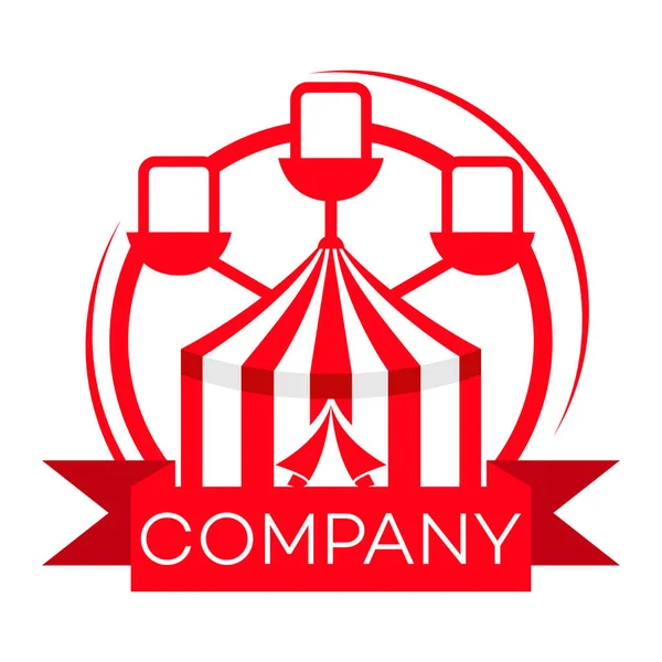Carrousel logo. Vectorillustratie. — Stockvector