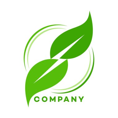 Elektrik ve yaprakları logosu