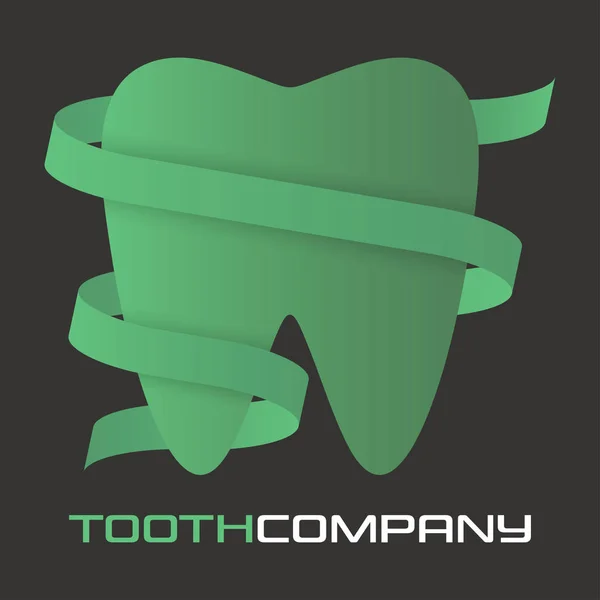 Современный Логотип Зуба Векторная Иллюстрация — стоковый вектор