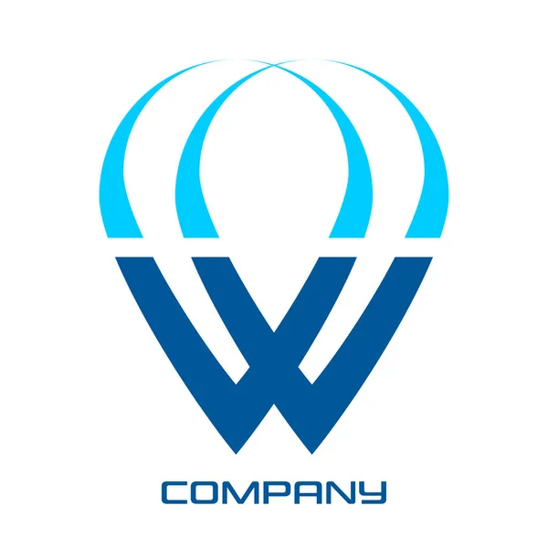 Droppe Vatten Och Bokstaven Logotypen — Stock vektor