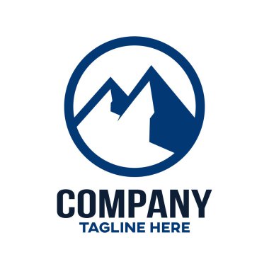 Modern Dağları logosunu görmeniz gerekir. Vektör çizim.