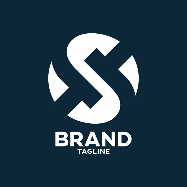 Modern harfler T veya St logo. Vektör illüstrasyonu.