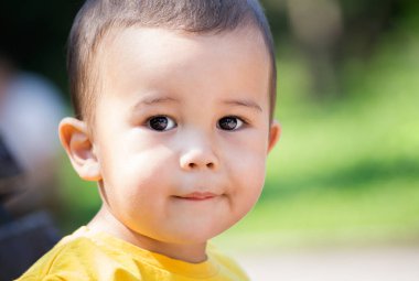Face of a little boy