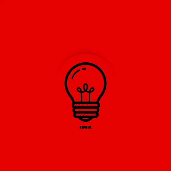 Symbol of a light bulb — Stock Vector