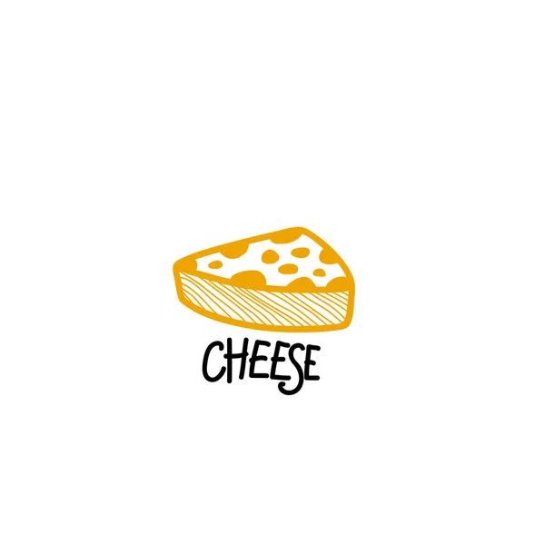 Logo ilustración queso — Archivo Imágenes Vectoriales
