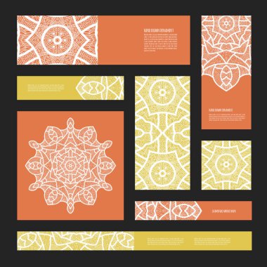 zarif banner şablon tasarım kümesi  