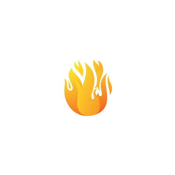 Orange fire-logotypen — Stock vektor