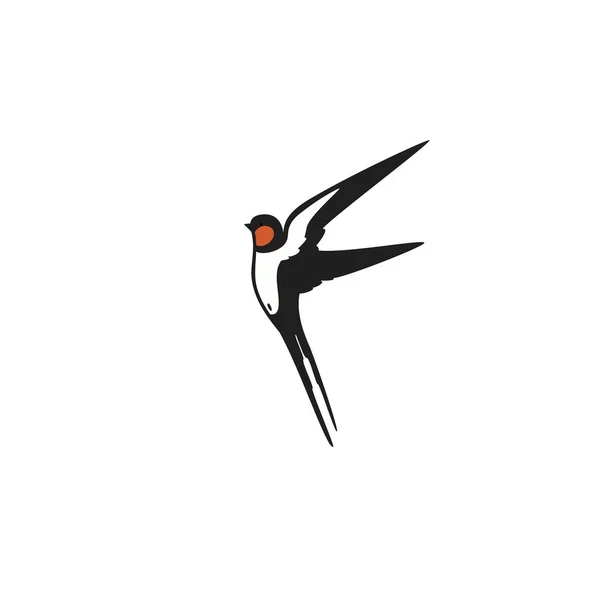 Swallow sjabloon logo — Stockvector