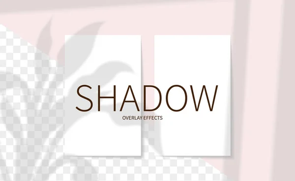 Natürliches Licht Überlagert Schatten Realistische Vektorillustration Szene Schatten Aus Dem Vektorgrafiken