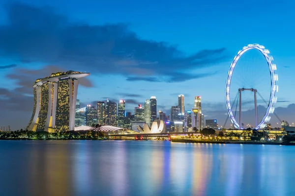Skyline des Geschäftsviertels Singapore — Stockfoto