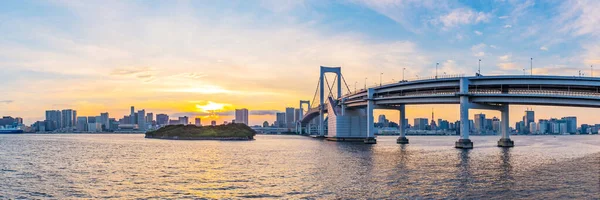 Widok Panoramy Tokio Zachodzie Słońca Tokio Japonia — Zdjęcie stockowe