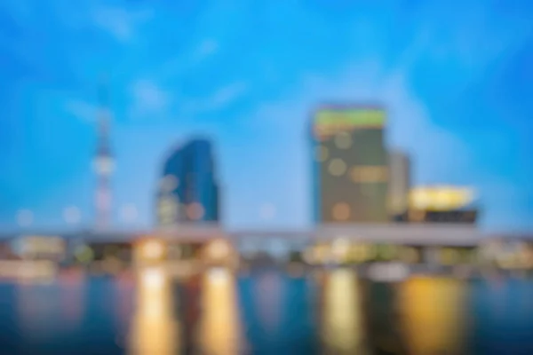 夕方の東京シティスカイラインのぼかしの背景 要旨の背景 — ストック写真