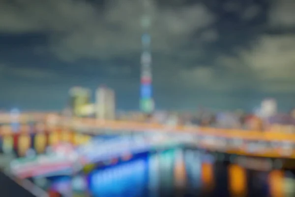 夕方の東京シティスカイラインのぼかしの背景 要旨の背景 — ストック写真