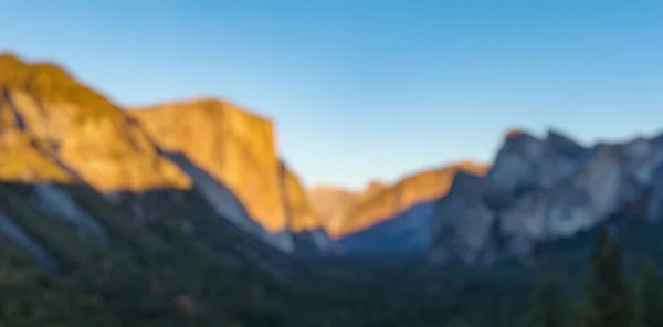 Parque Nacional Yosemite Antes Por Sol Califórnia Eua Imagem Panorâmica — Fotografia de Stock