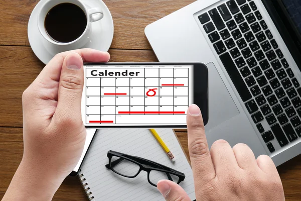 Kalenderplaner Organisationsmanagement erinnern — Stockfoto
