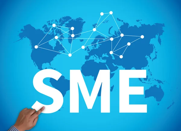 PME ou petites et moyennes entreprises — Photo