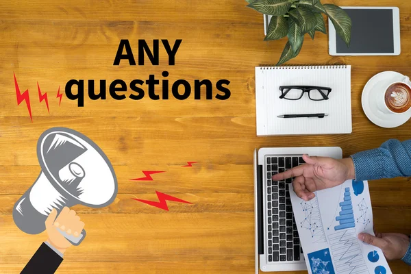 Frågor och klienter Consulting — Stockfoto