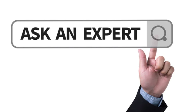 Vraag het een expert — Stockfoto