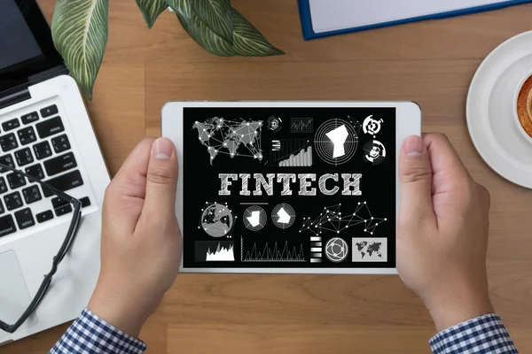 Fintech інвестицій фінансових Інтернет-технології — стокове фото