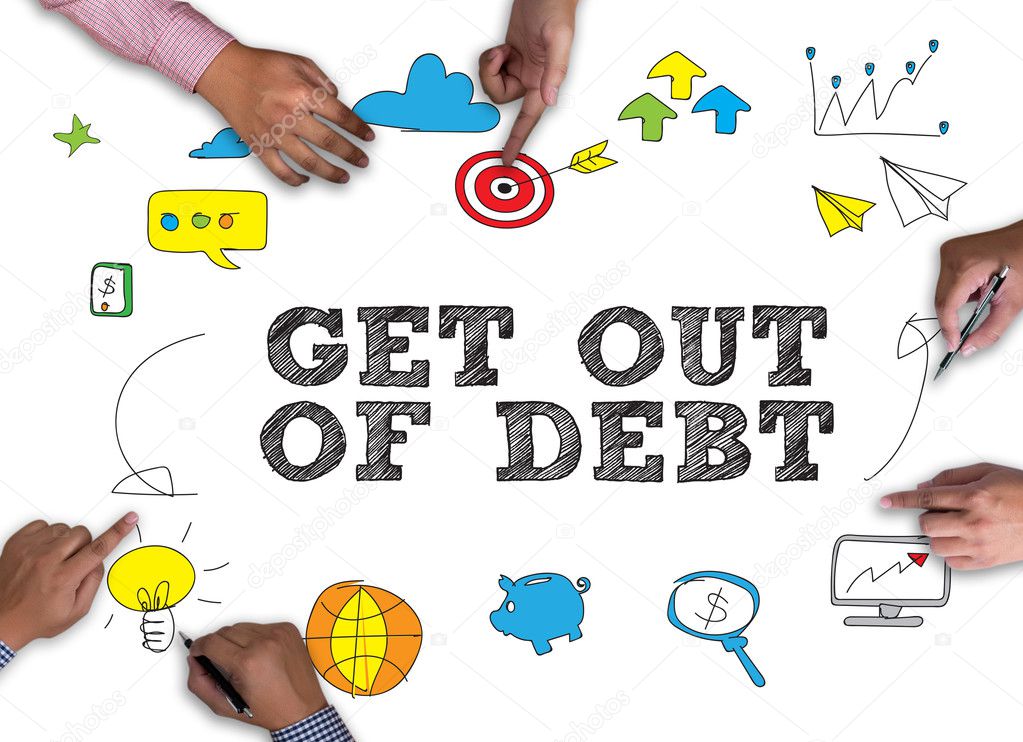 Get Out of Debt concept