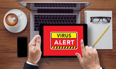 Dijital tarama kavramı uyarı virüs uyarısı