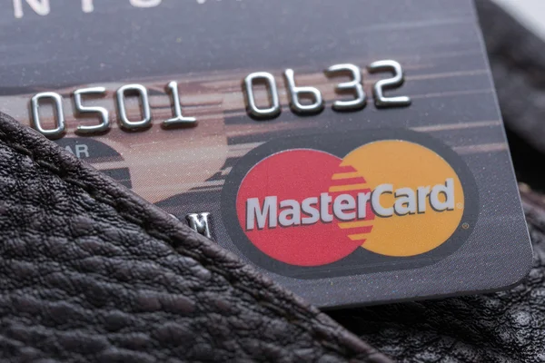 Sluiten van creditcards, Mastercard — Stockfoto