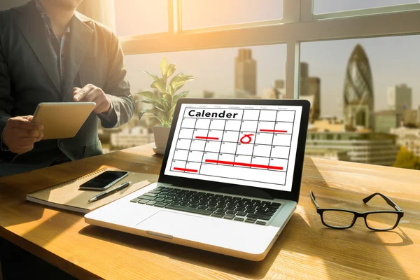 Управление организацией календаря — стоковое фото