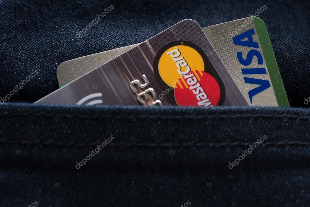 Mastercard, Maestro and Visa credit cards – Stock Editorial Photo ...
