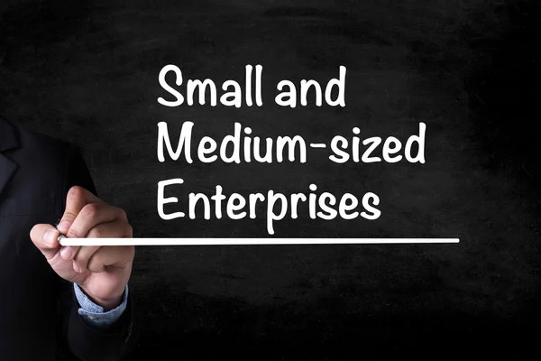 PME ou pequenas e médias empresas — Fotografia de Stock