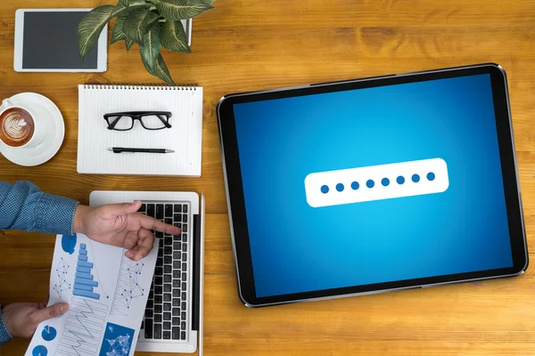 Senha Segurança Log in Tecnologia — Fotografia de Stock