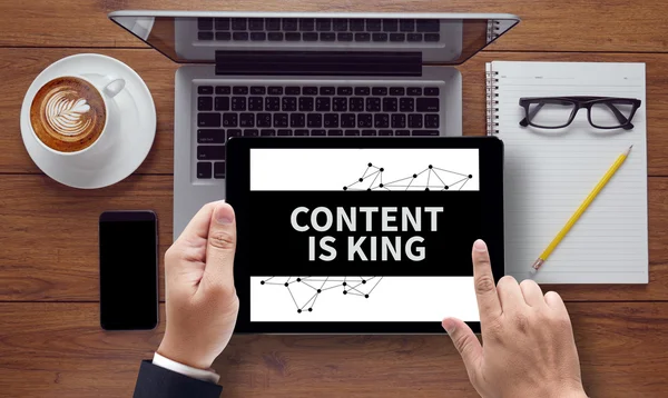 CONTENT IS KING concept