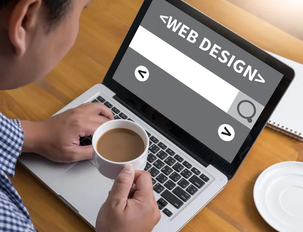 Web Design Concetto del sito web — Foto Stock