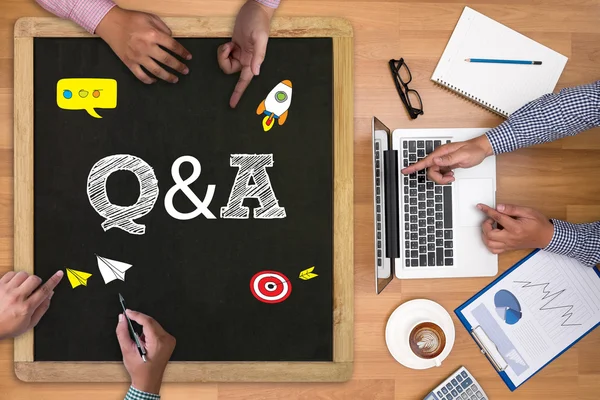 Q&a - vraag en antwoord — Stockfoto