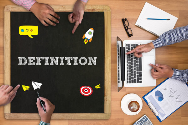  Businessman drawing Landing Page on blurred abstract background