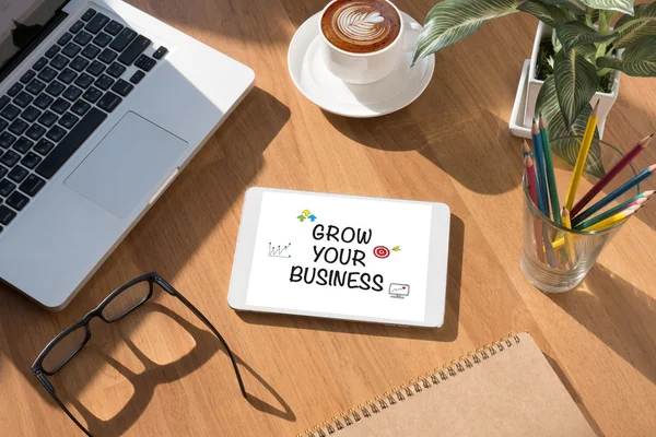Crescer o seu conceito de negócio — Fotografia de Stock