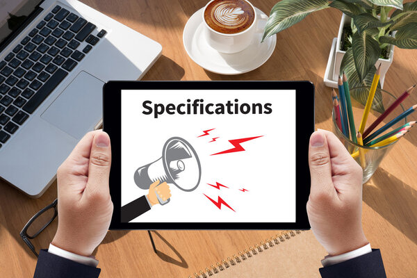  Бизнесмен рисует страницу посадки на размытом абстрактном фоне
