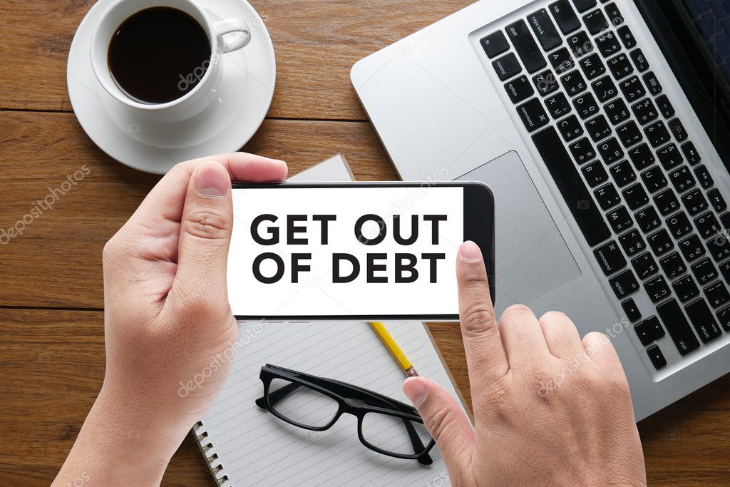 Get Out of Debt concept
