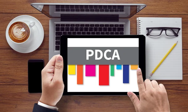 PDCA - Закон о планировании проверок — стоковое фото