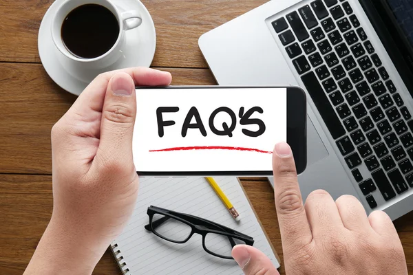 FAQs Veelgestelde vragen — Stockfoto