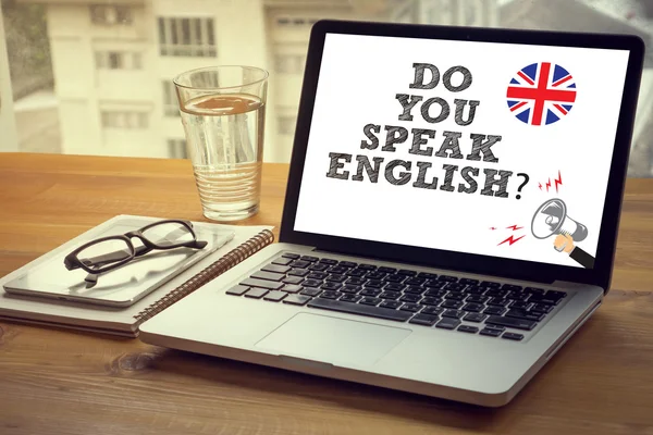 ¿Hablas inglés?? — Foto de Stock