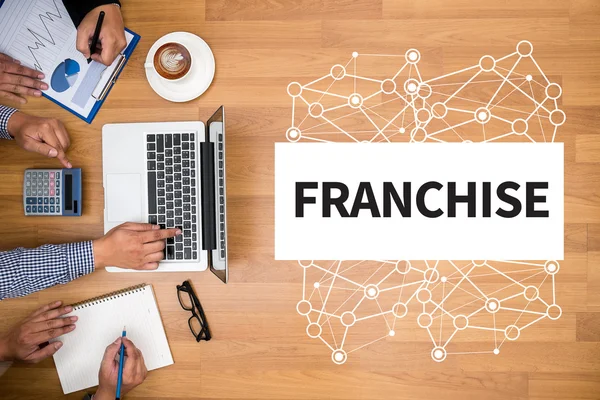 Franchise Marketing Branding kiskereskedelmi — Stock Fotó