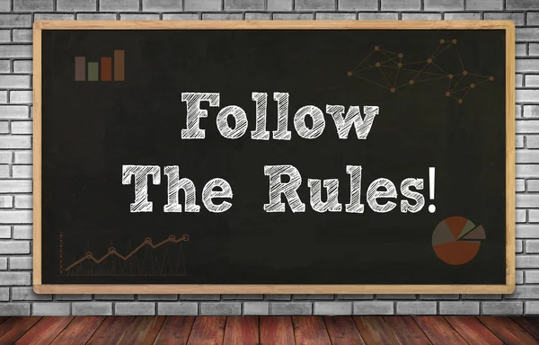 Follow The Rules! — Stock Photo, Image