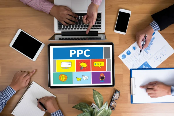 PPC - Pay Per Click concept — Stock Photo, Image