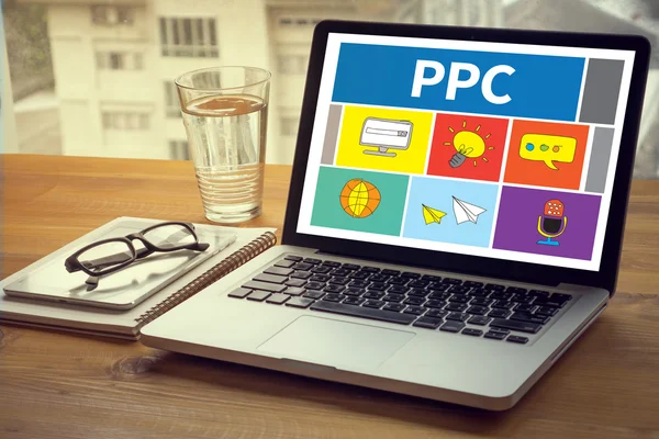 PPC - Concetto Pay Per Click — Foto Stock