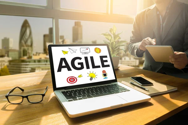 Agile Agility Vig snabb snabb koncept — Stockfoto